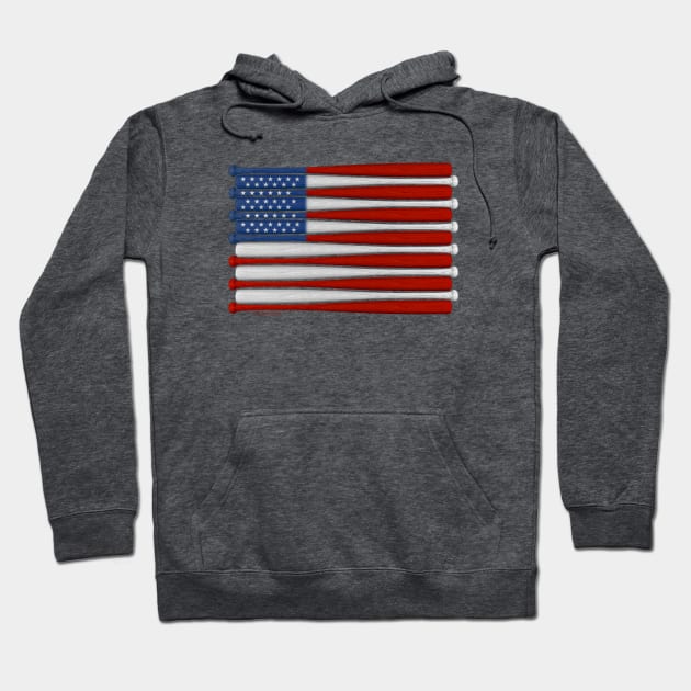 Baseball America (USA) Hoodie by eBrushDesign